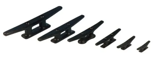 Allpa Kunststoff Klampe, Schwarz, L=220mm (Lochabstand: 52mm)