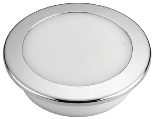 Allpa Kunststoff Led-Deckenleuchte Mit Niro Ring, Ø107.8mm, Einbau, 12v/7,5w, Led 16x 5ø, Warm White