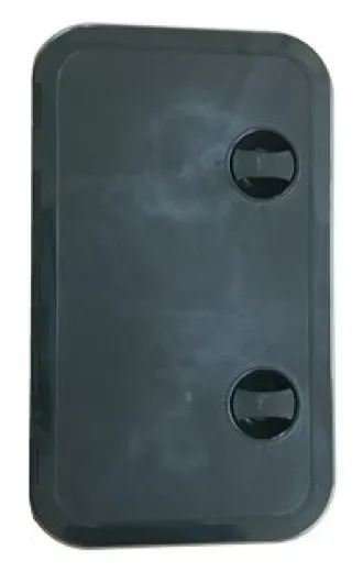 Allpa Kunststoff-Luke, 243x606mm, 2x Verschluß, 180°, Schwarz