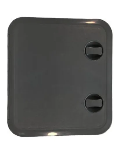 Allpa Kunststoff-Luke, 315x440mm, 2x Verschluß, 180°, Schwarz