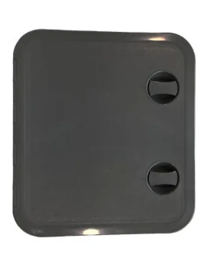 Allpa Kunststoff-Luke, 315x440mm, 2x Verschluß, 180°, Weiß