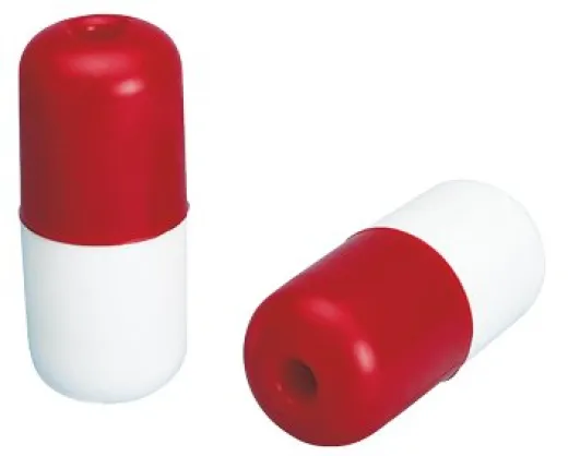 Allpa Kunststoff Markierungsschwimmer, Leine Bis Ø13mm, 140x60mm, Rot/Weiß