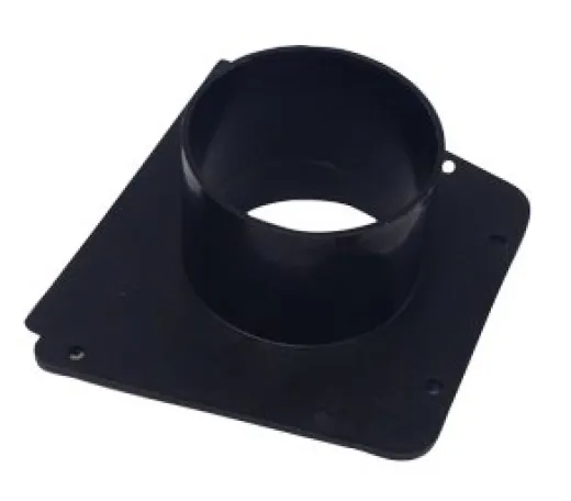 Allpa Kunststoff Montageplatte Mit Schlauchanschluss (Ø76mm) Für Lüftungsmuschel 048975
