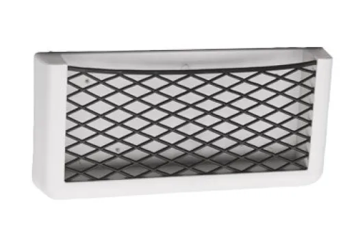 Allpa Kunststoff Staukasten, Weiß, Mit Weißem Elastischem Netz, Abm. 270x115x32mm