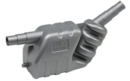 Allpa Kunststoff Wassersammler/Schalldämpfer, Schlauchanschluß Ø40/45/50mm, Inhalt 7l, Kapazität 50ps