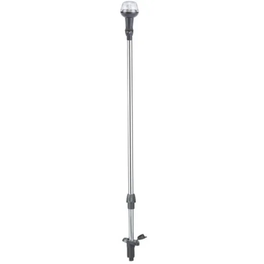 Allpa Led Navigations Stablaterne, 8-30v, 360°, Led 1x0,5w, Schwarzes Kunststoffgehäuse, Klare Linse, L=914mm