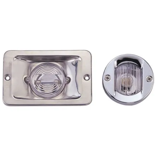 Allpa Led-Hecklicht, Rechteckig, 8-30v/1w, 135°, Led 1x 1w, Niro Gehäuse, Klare Linse