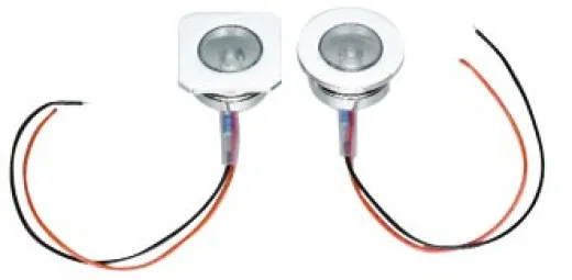 Allpa Led Orientierungsleuchte, Chrom, 12v/0,24w, Led 1x 5ø, 38x38mm