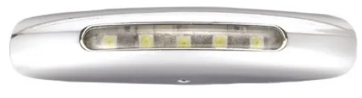 Allpa Led Orientierungsleuchte, Verchromtes Metallgehäuse, Aufbau, 12v/0,4w, 5x Top Led, 80x18x16mm