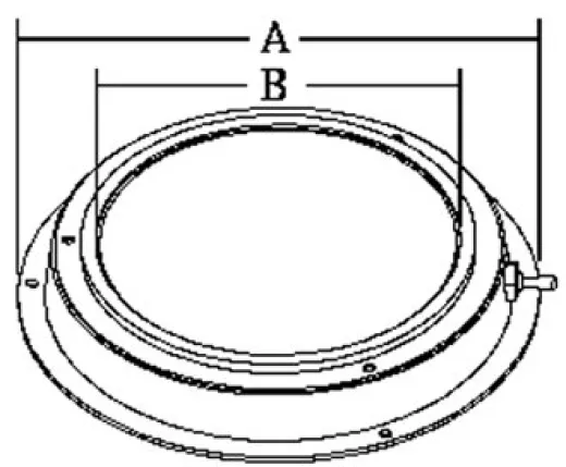 Allpa Messing Kajütlampe Mit Geriffelter Linse, 12v/8w, A=110mm, B=70mm, Mit Ventilation & Schalter