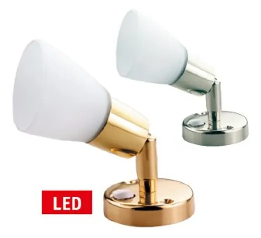Allpa Led Wand-Leselampe, Messing, 8-30v/3,1w, Led 1x 3w, H=153mm