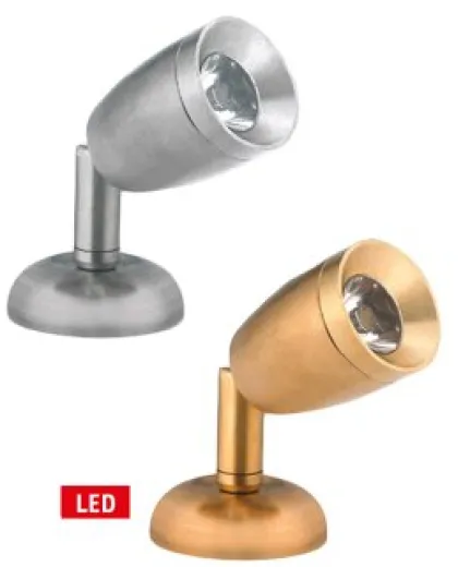 Allpa Led Wand-Leselampe (Mini), Messing, 8-30v/1,2w, Led 1x 1w, H=84mm