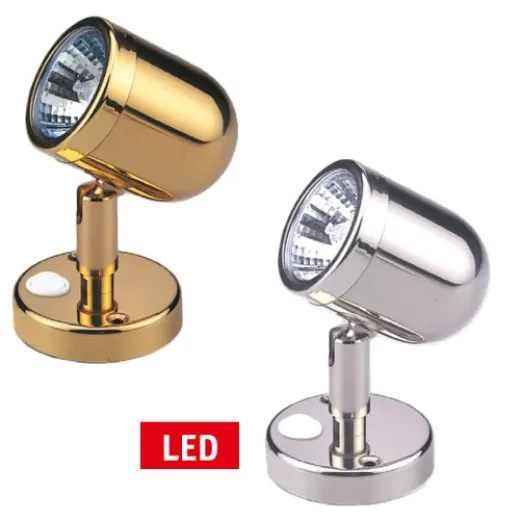 Allpa Led Wand-Leselampe (Mini), Messing, 12v, Led 12x 5ø, H=109mm
