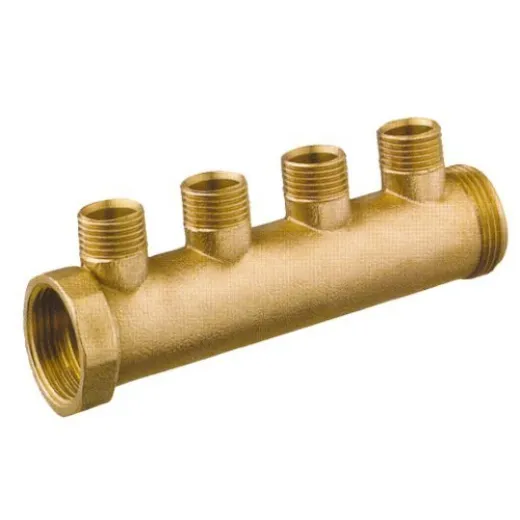 Allpa Messing Sammelröhre, 4-Wege, 1X1/2