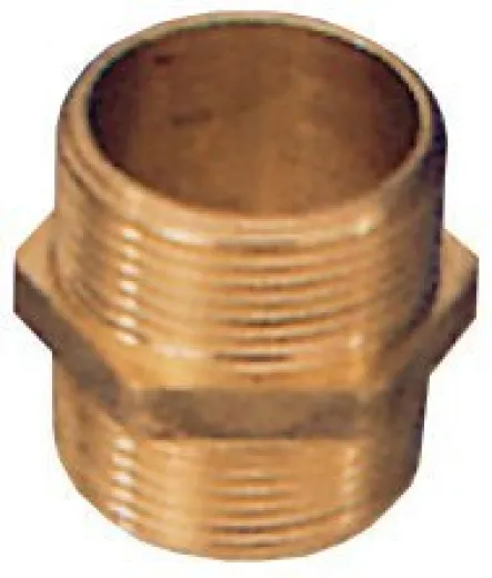 Allpa Messing Verbindungsnippel, 1/8