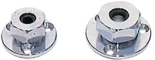 Allpa Messing-Verchromte Wasserdichte Kabeldurchführung, Kabel Ø6mm (Rändermutter)