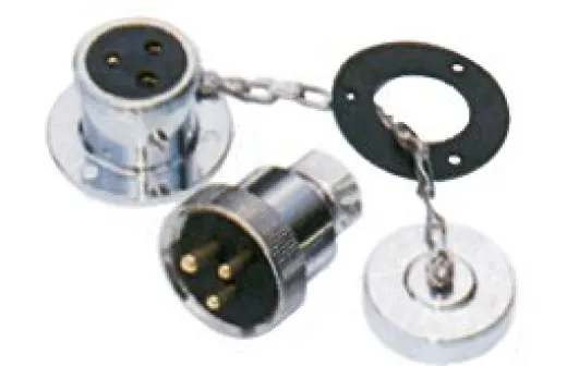 Allpa Messing-Verchromter Wasserdichter Stecker, 3a, 2-Anschlüsse, Komplett Mit Kunststoff Deckel