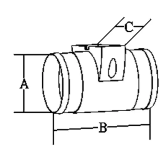 Allpa Motorraum Ventilator, 12v, 3,0a, 90-120m³/Std., Inline Ventilator