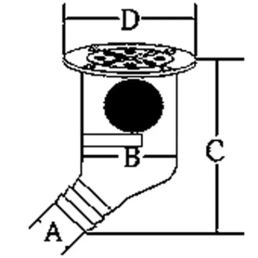 Allpa Niro Abfluss Mit Abnehmbarem Deckel, 38x58x115x91mm, Inkl. Schlüssel