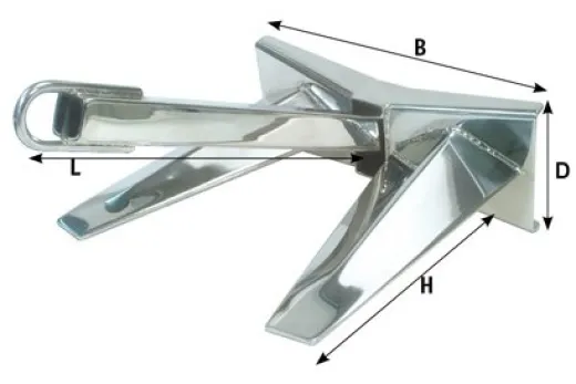 Allpa Niro Anker, Poliert, 35kg