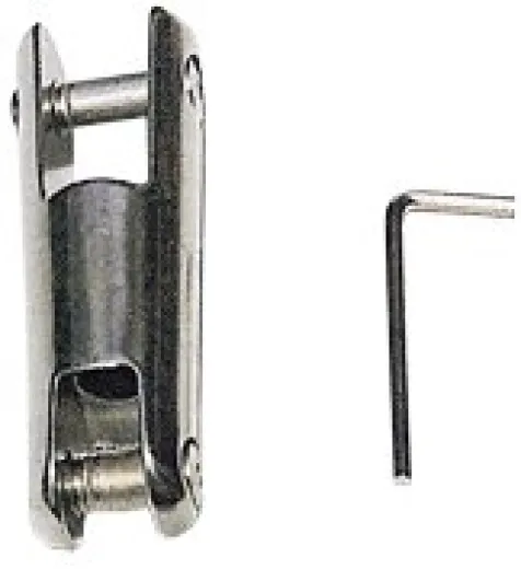 Allpa Niro Ankerketteverbindungsglied, A=118mm, B=14mm, C=9mm, D=38mm, E=22mm (Doppelt Wirbelnd Modell, Bis 850kg)