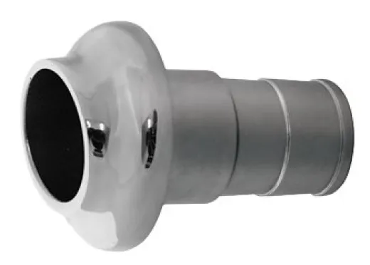 Allpa Niro Borddurchlass Für Auspuff Mit Gummi Klappe, Ø90mm, Kragen Ø131mm
