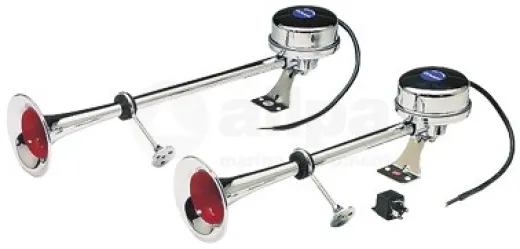 Allpa Niro Elektromagnetischer Signalhornsatz, Zweiklang, L=470mm, 12v (115db(A)-320/370hz)