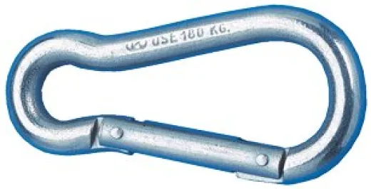 Allpa Niro Karabinerhaken, Ø8mm, H=80mm (Bruchlast 800kg)