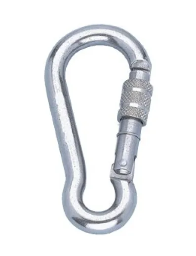 Allpa Niro Karabinerhaken Mit Schraubsicherung, Ø11mm, L=120mm (Bruchlast 1400kg)