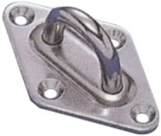 Allpa Niro Karoförmige Augenplatte, 40x64mm, Ø6mm