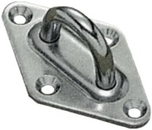 Allpa Niro Karoförmige Augenplatte, 40x64mm, Ø6mm