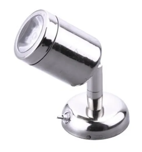 Allpa Led Wand-Leselampe (Mini), Niro, 8-30v/1,2w, Led 1x 1w, H=112mm