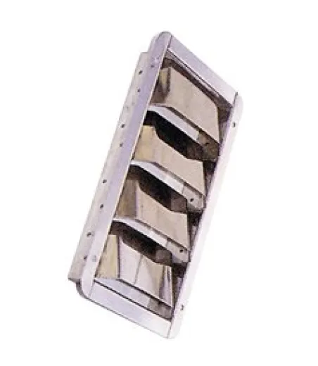 Allpa Niro Lüftungblech Louvre, 240x90x29mm (Einbaumaße), 265x112mm (Außenmaße)