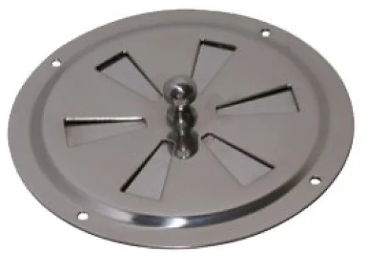 Allpa Niro Lüftungsrosette Mit Drehscheibe, Ø102mm
