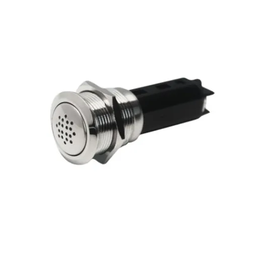 Allpa Niro Punkt Led Alarmsignal, On/Off, 12v, Ring Ø22mm, Bohrloch Ø19mm, Einbautiefe 54mm, Rot Led