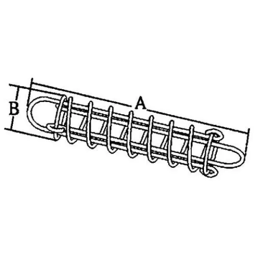 Allpa Niro Ruckdämpfer, Ø6mm, A=380mm, B=62mm