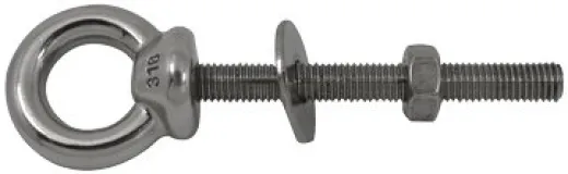 Allpa Schraube Mit Niro Auge, A=100mm, B=8mm, C=33mm, D=136mm