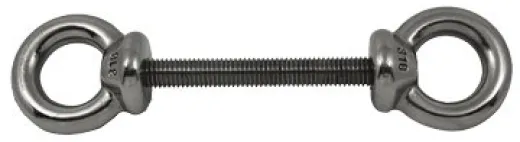 Allpa Schraube Mit Doppeltem Niro Auge, A=100mm, B=10mm, C=22mm, D=145mm
