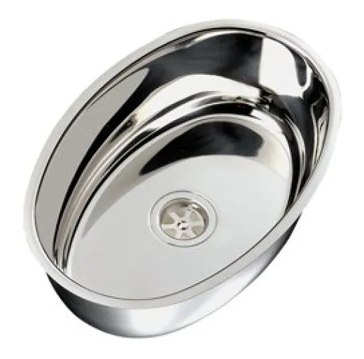Allpa Niro Spülbecken, Oval, Außenmaß 385x265x130mm