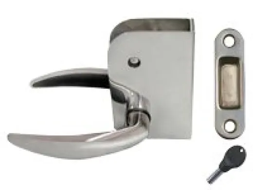 allpa NIRO Türbeschlag mit magnetischem Mechanismus und Schloß rechts Materialstärke 1618mm