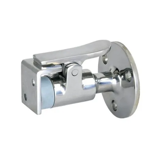 Allpa Niro Türfeststeller Mit Fanghaken Und Integriertem Türpuffer, A=61mm, B=17mm, C=50mm, D=30mm