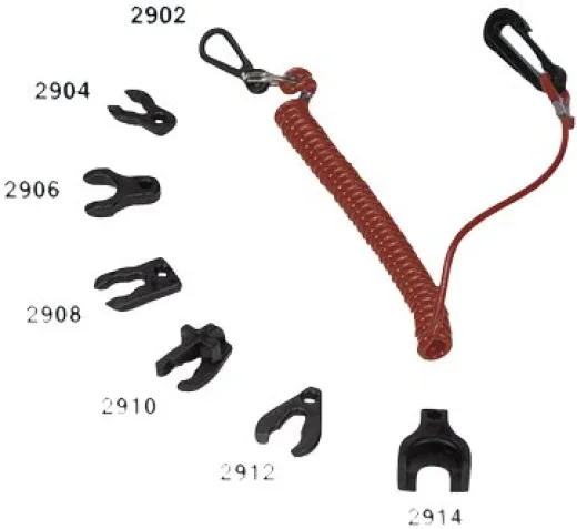 Allpa Notstoppclip Mit Spiralschnur Für Yamaha/Selva 4-T