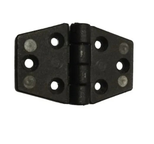 Allpa Nylonscharnier, 60x40mm, Schwarz