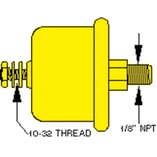 Allpa Öldruckgeber Single Station 100psi (6,9 Bar), 1/8 Nptf (Sw: 240-33 Ohm)