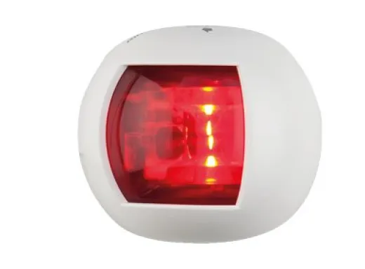 Allpa Positionslaterne Rot, Backbord, Led 12-24v, Weiß Kunststoffgehäuse