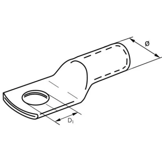 allpa Presskabelaugen für 50mm² Batteriekabel M8 Auge