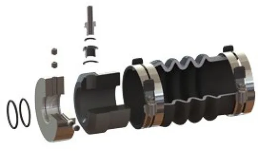 Allpa Pss Gleitringabdichtung, Für Propellerwelle Ø22mm, Stevenrohr 1-1/2 (Ø38,1mm), L=6-1/4 (Ø158mm)