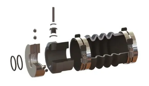 Allpa Pss Gummibalg Reduzierring, Von 3 (Ø76,2mm) Bis 2-3/4 (Ø69,9mm)