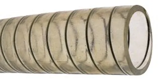 allpa PVC Kaltwasserschlauch, transparent mit stälerner Spirale, Ø10x16mm, -15ºC bis +65ºC, max.7bar