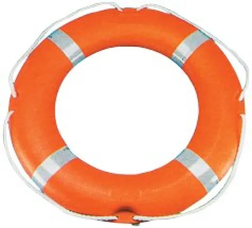 allpa Rettungsring Modell Taurus 750x450mm Orange mit reflectierenden Gurten